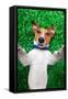 Dog Selfie-Javier Brosch-Framed Stretched Canvas