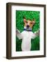 Dog Selfie-Javier Brosch-Framed Photographic Print