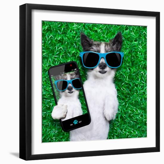 Dog Selfie-Javier Brosch-Framed Photographic Print