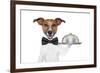 Dog Service Tray-Javier Brosch-Framed Photographic Print