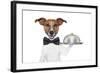 Dog Service Tray-Javier Brosch-Framed Photographic Print