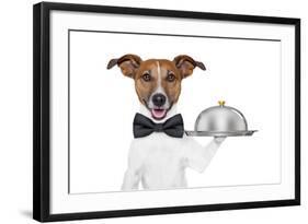 Dog Service Tray-Javier Brosch-Framed Photographic Print