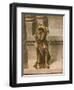 Dog Sitting in Cityscape-Louis Agassiz Fuertes-Framed Art Print