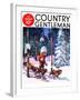 "Dog Sled," Country Gentleman Cover, February 1, 1937-Frank Schoonover-Framed Giclee Print