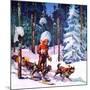 "Dog Sled,"February 1, 1937-Frank Schoonover-Mounted Giclee Print