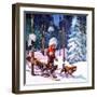 "Dog Sled,"February 1, 1937-Frank Schoonover-Framed Giclee Print