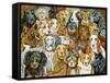 Dog Spread, 1989-Ditz-Framed Stretched Canvas