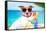 Dog Summer Vacation-Javier Brosch-Framed Stretched Canvas