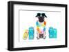 Dog Summer Vacation-Javier Brosch-Framed Photographic Print