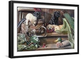 Dog Tired 2-Kevin Daniel-Framed Art Print