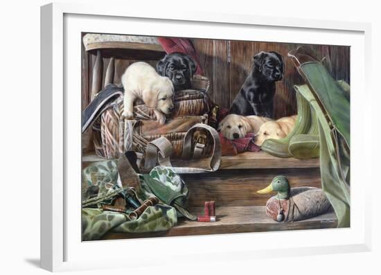 Dog Tired 2-Kevin Daniel-Framed Art Print