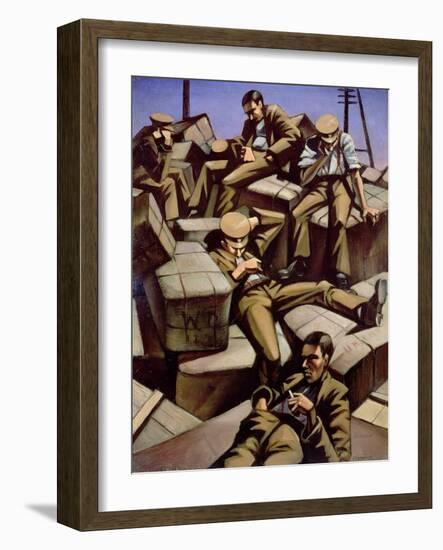 Dog Tired, C.1916-Christopher Richard Wynne Nevinson-Framed Giclee Print