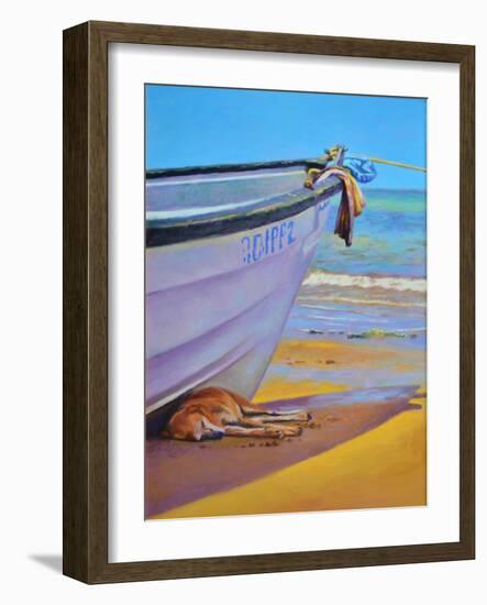 Dog-Tired oil on board-Colin Bootman-Framed Giclee Print