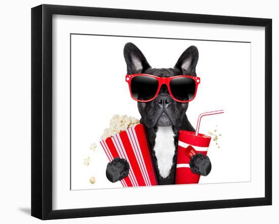 Dog to the Movies-Javier Brosch-Framed Photographic Print