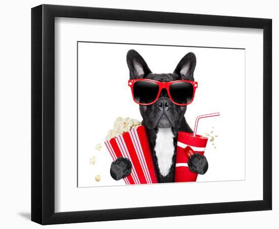 Dog to the Movies-Javier Brosch-Framed Photographic Print