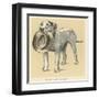 Dog Trained to Fetch His Master's Hat-Cecil Aldin-Framed Art Print