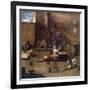 Dog Training, C1690-1745-Alessandro Magnasco-Framed Giclee Print