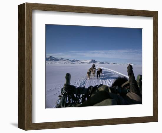 Dog Transport, Greenland, Polar Regions-Jack Jackson-Framed Photographic Print