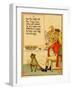 Dog Under The Table For The Dog Days Of Summer Begins Barking-Walter Crane-Framed Art Print