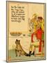 Dog Under The Table For The Dog Days Of Summer Begins Barking-Walter Crane-Mounted Art Print