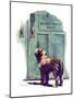 "Dog Waiting for Schoolboy,"September 10, 1938-Robert C. Kauffmann-Mounted Premium Giclee Print