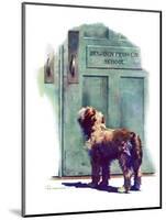 "Dog Waiting for Schoolboy,"September 10, 1938-Robert C. Kauffmann-Mounted Giclee Print