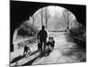 Dog Walker in Central Park-Alfred Eisenstaedt-Mounted Photographic Print