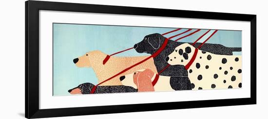 Dog Walker-Stephen Huneck-Framed Giclee Print