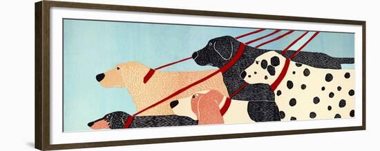 Dog Walker-Stephen Huneck-Framed Giclee Print