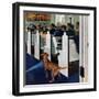 "Dog Walks Down Aisle of Church", March 24, 1956-George Hughes-Framed Giclee Print