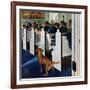 "Dog Walks Down Aisle of Church", March 24, 1956-George Hughes-Framed Giclee Print