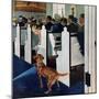 "Dog Walks Down Aisle of Church", March 24, 1956-George Hughes-Mounted Premium Giclee Print