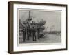 Dog Watch Recreation in a Battleship, a Clay Pigeon Club-Joseph Nash-Framed Giclee Print