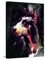 Dog Watercolor Animal-Anna Ismagilova-Stretched Canvas