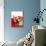 Dog wearing Santa Claus hat next to gifts-null-Mounted Photographic Print displayed on a wall