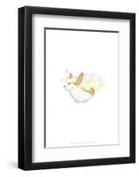 Dog with blonde hair - Hannah Stephey Cartoon Dog Print-Hannah Stephey-Framed Giclee Print