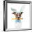 Dog with Bunny Ears and A Carrot-Javier Brosch-Framed Photographic Print