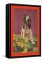 Dog with Chicks-Diana Thorne-Framed Stretched Canvas