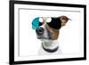 Dog With Funny Shades-Javier Brosch-Framed Photographic Print