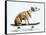 Dog with Helmet Skateboarding-Chris Rogers-Framed Stretched Canvas