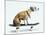 Dog with Helmet Skateboarding-Chris Rogers-Mounted Photographic Print