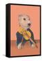 Dog with Violin-null-Framed Stretched Canvas