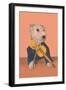 Dog with Violin-null-Framed Art Print