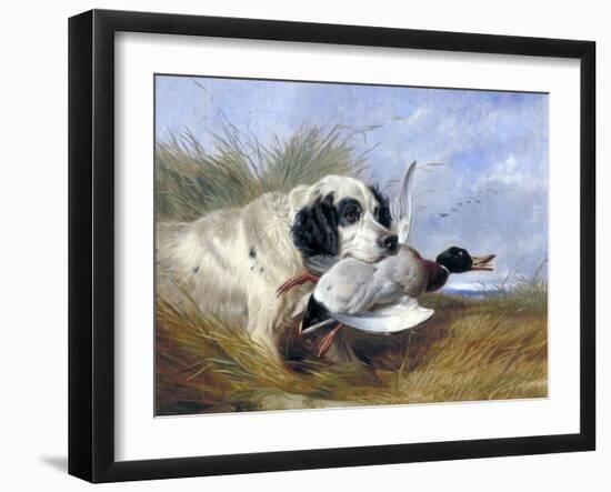 Dog with Wild Duck, 19th Century-Richard Ansdell-Framed Giclee Print