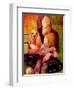 Dog, Woman and Child-Blenda Tyvoll-Framed Art Print