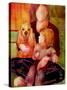 Dog, Woman and Child-Blenda Tyvoll-Stretched Canvas