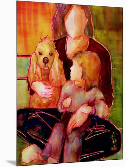 Dog, Woman and Child-Blenda Tyvoll-Mounted Art Print