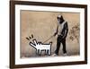 Dog-Banksy-Framed Giclee Print