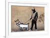 Dog-Banksy-Framed Giclee Print