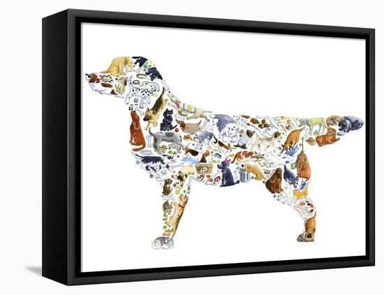 Dog-Louise Tate-Framed Stretched Canvas